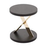 Laskasas Sally Side Table — Black Lacquer Matte