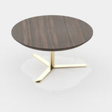 Laskasas Sen Coffee Table in Smoked Eucalyptus Veneer Matte, third view