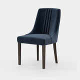 Laskasas Simone Chair in Vienna Deep Blue velvet