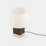 Laskasas Smith Table Lamp in Smoked Eucalyptus Veneer Matte, third view
