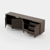 Laskasas Strike Sideboard in Smoked Eucalyptus Veneer Matte, fourth view