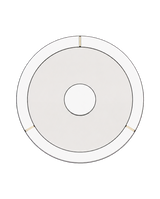 Laskasas Tanny Mirror — Gold — transparent background