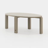 Laskasas Tasos Coffee Table in Beige Grey Lacquer Matte
