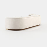 Laskasas Wellington Sofa in Xangai White weave, fourth view