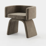 Laskasas Yasmin Accent Chair in Verena Taupe velvet