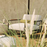 Laskasas Badi Armchair in Talin Sand outdoor fabric