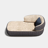 Louis Contoured Shell Luxury Chaise Longue, alternative angle
