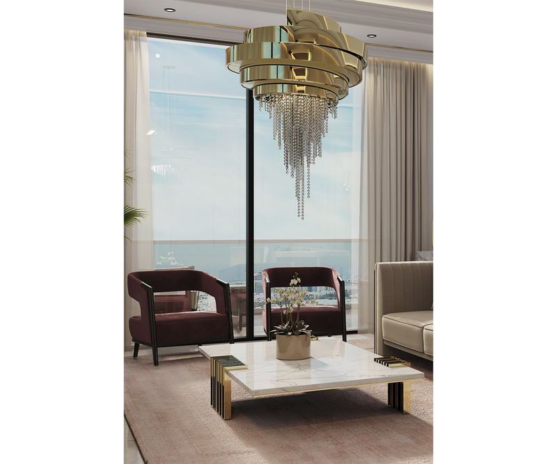 Black and gold masterpiece chandelier - perfect for luxury homes