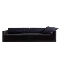 Luxence Jet Set Sofa: Precious Metal Pedestal Base