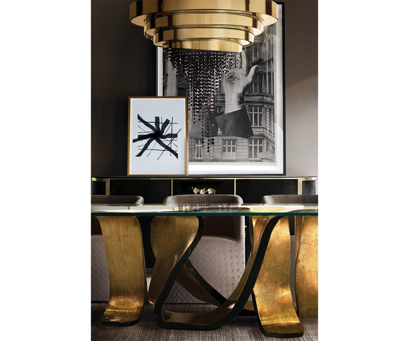 Statement chandelier with black crystals - elevate your interior