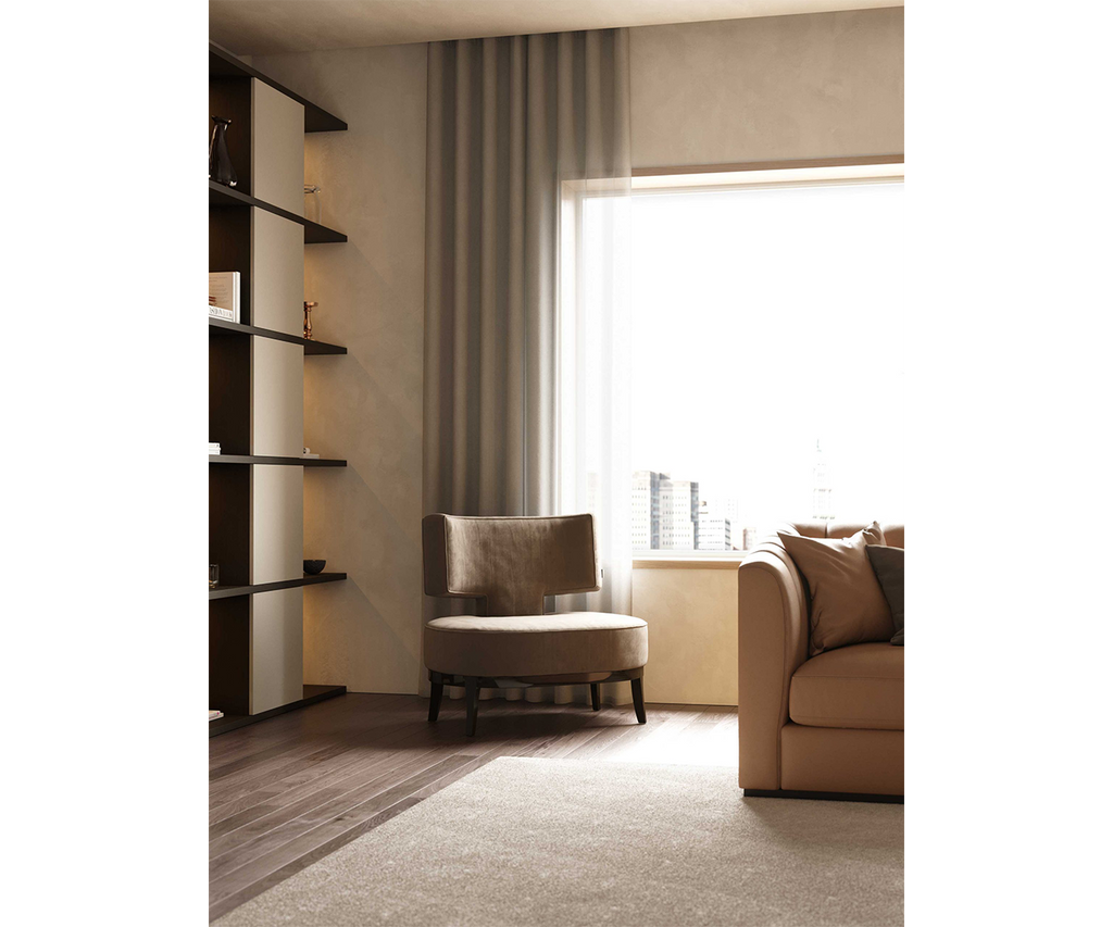 Tonic Bouclé Armchair: Modern Luxury in a T-Shaped Embrace | Touched ...