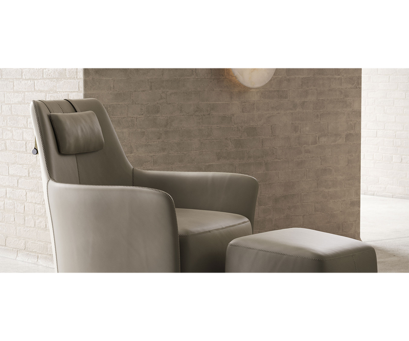 Customisable Comfort Armchair: Design your dream chair with the Domkapa Alexander Armchair, featuring adjustable lumbar support and a variety of upholstery options.