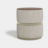 Luxury Upholstered Amaris Bedside Table, alternative angle