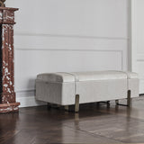 Luxury Upholstered Margon Bench, close-up detail