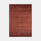 Luxury Viscose & Wool Weave Pattern Rug, shown in Auburn
