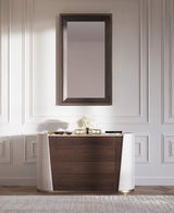 Lucho Oval Chest of Drawers, styled in a room