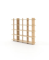 Mandela Bookshelf Large Metal in Smoked Oak Veneer Matte