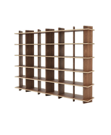 Mandela Bookshelf Large Metal in Walnut