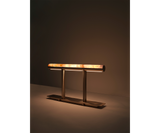 Elegant table lamp with dual light sources for function and ambiance