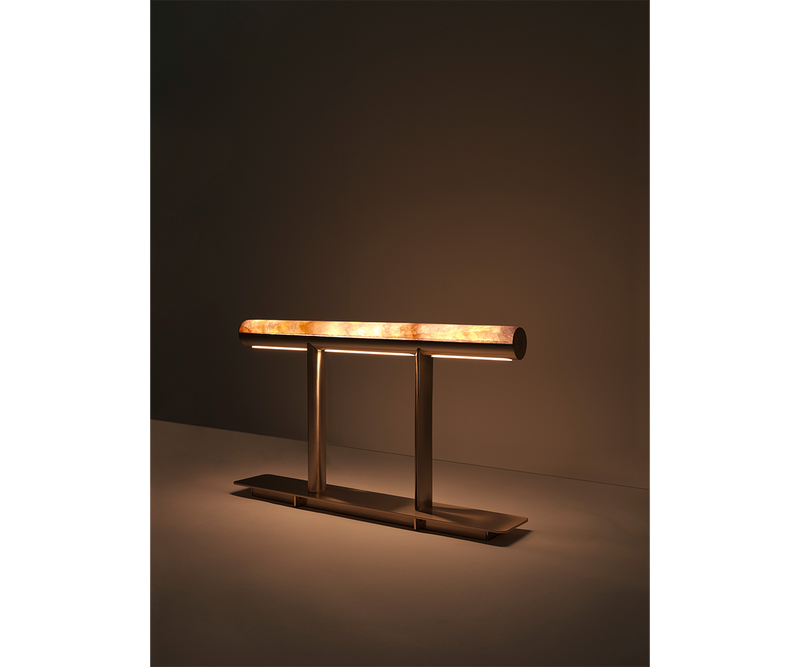 Elegant table lamp with dual light sources for function and ambiance