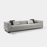 Margon Low Lounge Luxury Sofa: light grey fabric (Cat B), shown as the 3 seater