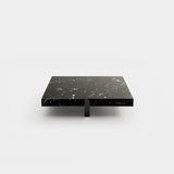 Margon Solid Marble Luxury Coffee Table: sahara Noir marble