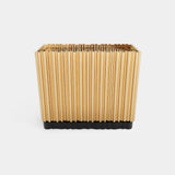 Symphony Sideboard Detail - Gold Brass Tubes: Handcrafted artistry for a unique design.