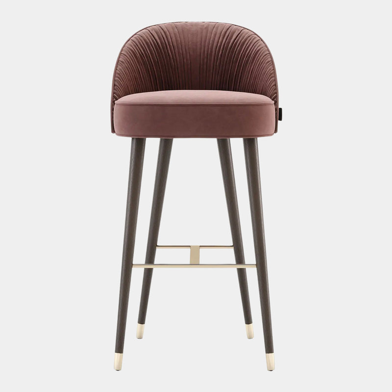 Matilda Pleated Luxury Bar Chair