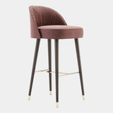 Matilda Pleated Luxury Bar Chair