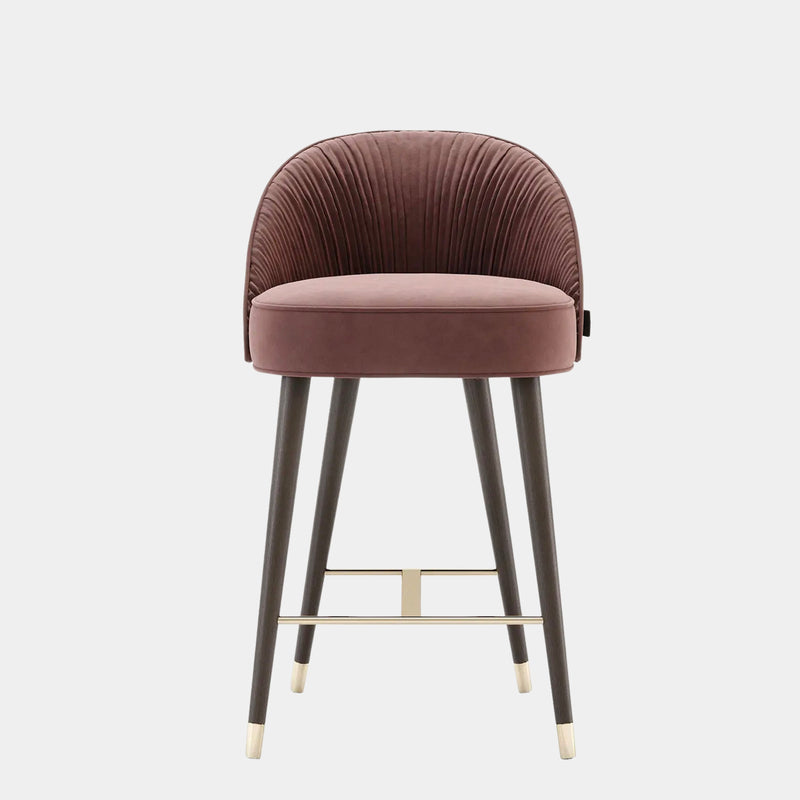 Matilda Pleated Luxury Bar Chair