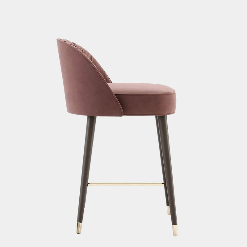 Matilda Pleated Luxury Bar Chair