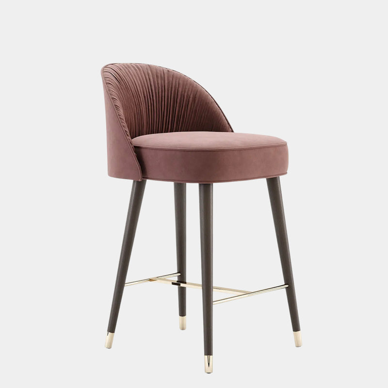 Matilda Pleated Luxury Bar Chair