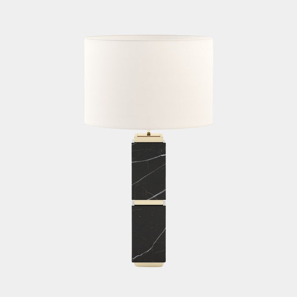 Matteo Nero Marquina Polished Marble Table Lamp