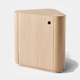 Meridiani Omar Bedside Table with Door in light stained oak, second view