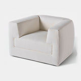 Meridiani Roger Armchair in ivory bouclé, second view