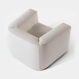 Meridiani Roger Armchair in ivory bouclé, third view