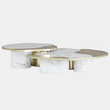 Million Calacatta Marble & Gold Centre Table