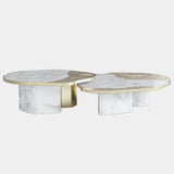 Million Calacatta Marble & Gold Centre Table