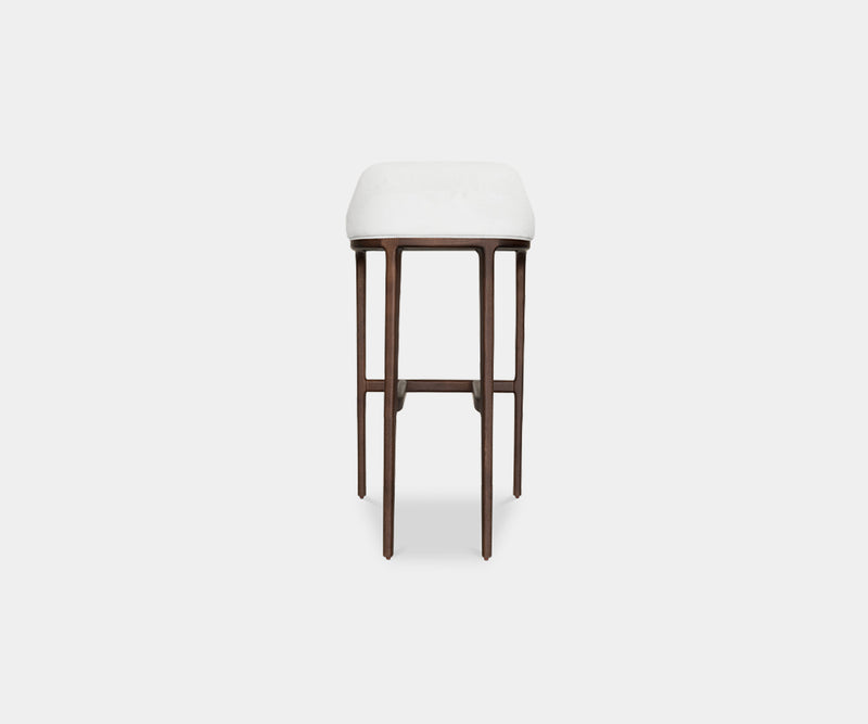 Modern Bar Stool: The Yemen Offers Comfort in Vellutino Fabric.