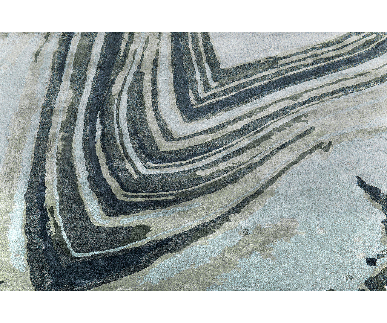 Geode Rug Design Geode Luxury Rug – Hand-Tufted Botanical Silk and Wool Modern Rug ...