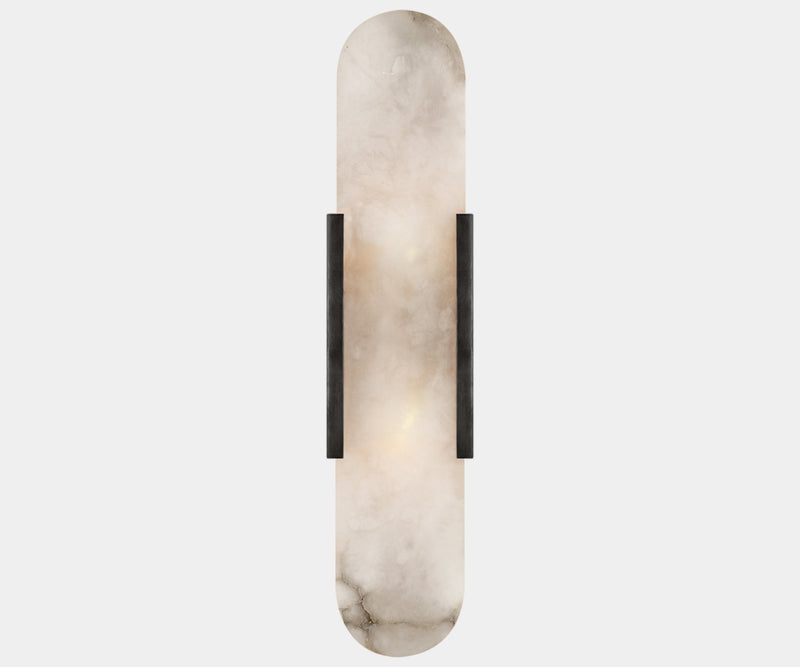 Signature Collection Sleek Alabaster Sconce - Designer Lighting by Kelly Wearstler