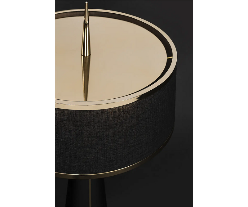 Modern Brass Table Lamp with Spire Design