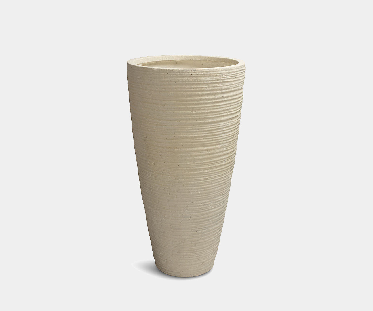 Modern Stripe Floor Vase: Elegant Cream Vase for Indoor and Outdoor ...