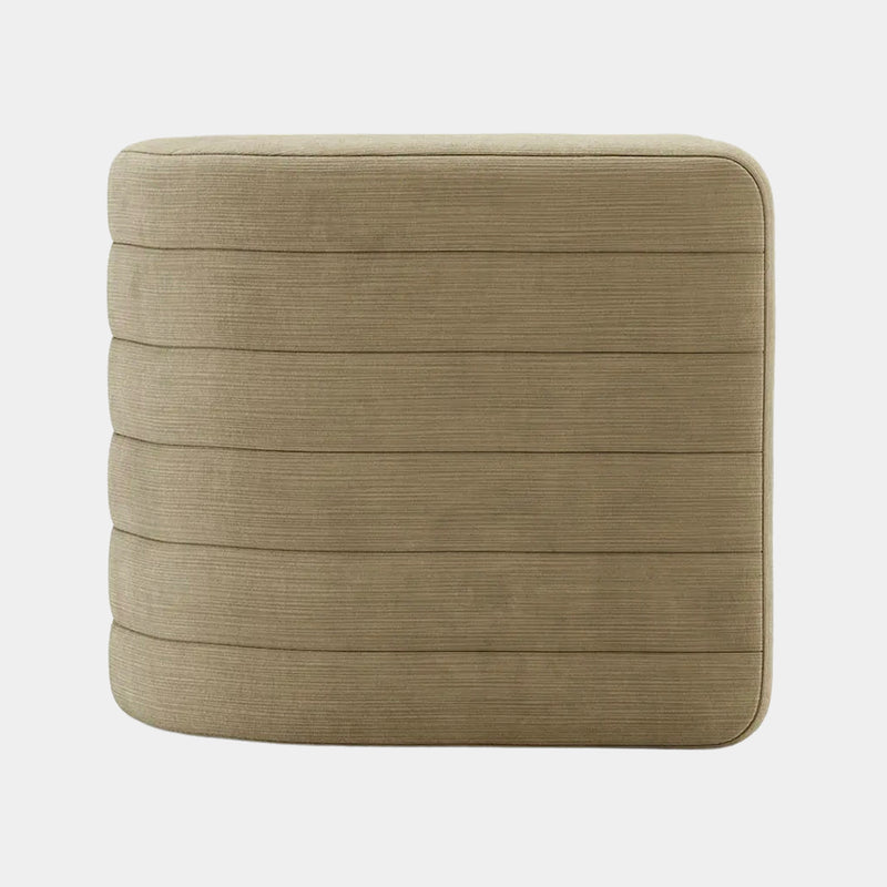 Monti Semi-Circular Velvet Pouf