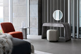 Giorgio Collection Moonlight Vanity Desk in Tasmanian curly eucalyptus, second view
