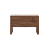 Laskasas Mucala Bedside Table in Walnut with transparent background
