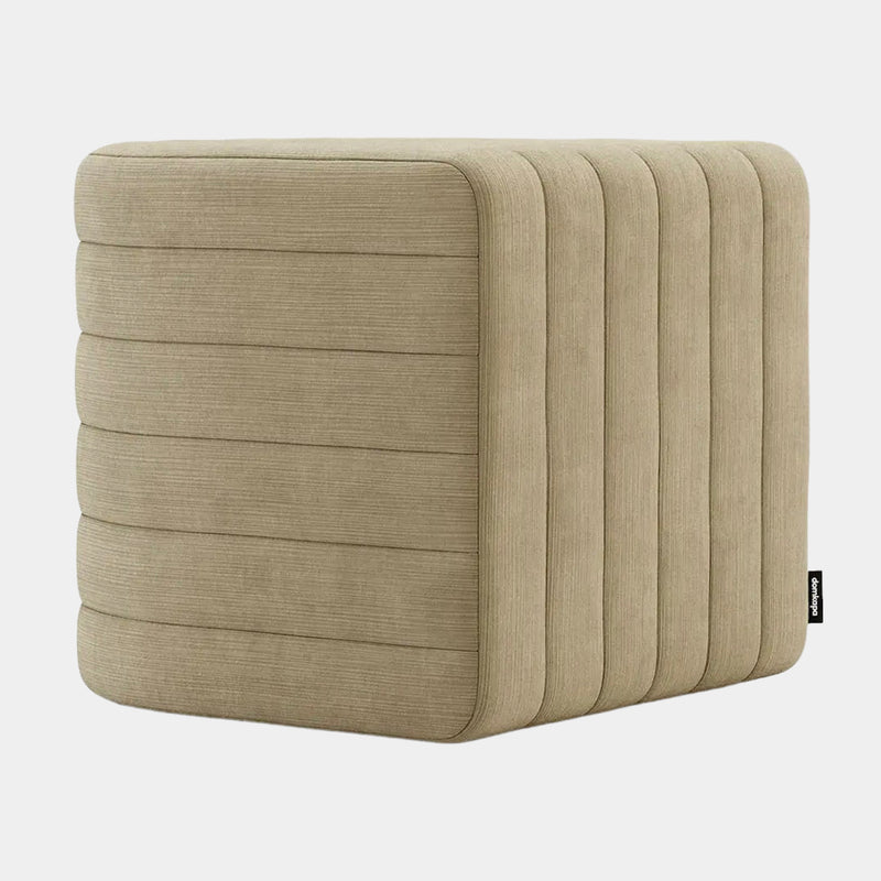 Monti Semi-Circular Velvet Pouf