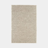 Natural Hand Woven Wool & Viscose Rug, shown in Oyster