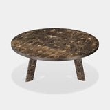 Nuraghe Round Splayed Leg Marble Luxury Dining Table, second view