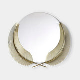 Palmira Matt Black Palm Leaf Luxury Mirror, shown in another finish